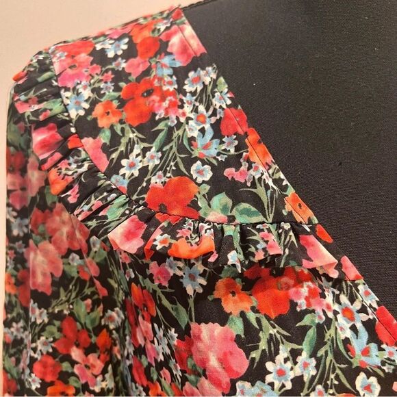 Zara Dress Maxi Floral Ruffle Tiered 4786/264/800/M Size Medium - Picture 3 of 11